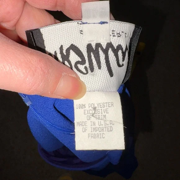 Ursula of Switzerland Vintage Dress Jacket Sequins 14 Royal  Blue Wedding - Picture 10 of 11